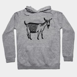 Goat Hand Drawn Hoodie